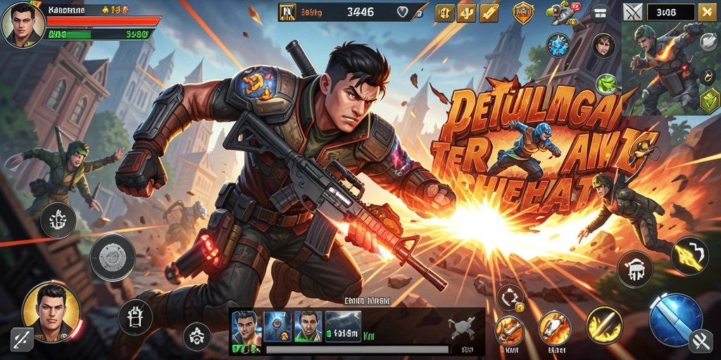 Gameplay mendebarkan dengan aksi seru di 3446.