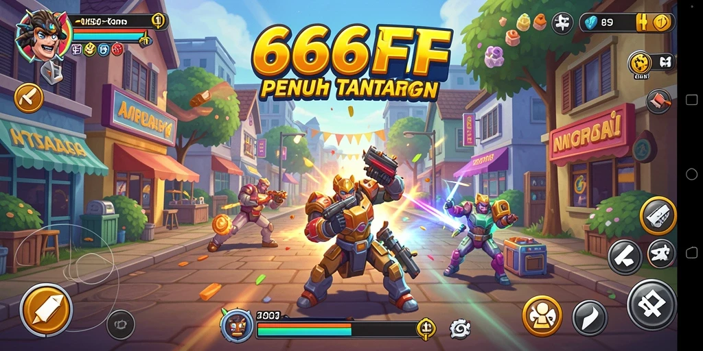 Tampilan gameplay <strong>666FF</strong> yang penuh aksi dan tantangan seru.