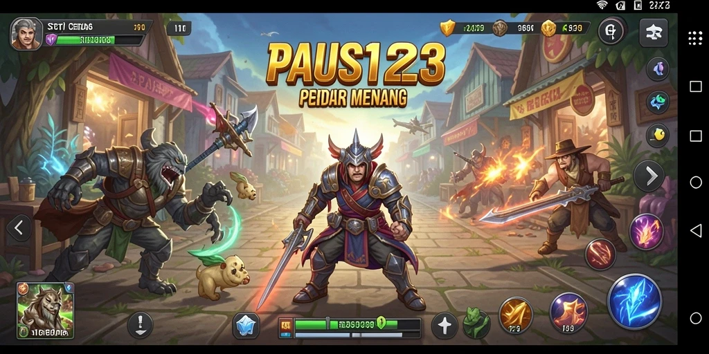 Tampilan gameplay menarik dari PAUS123 yang penuh strategi.