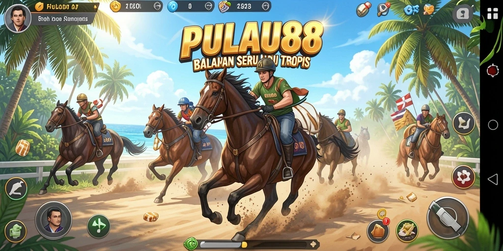 Tampilan gameplay Racing yang mendebarkan dan penuh aksi.