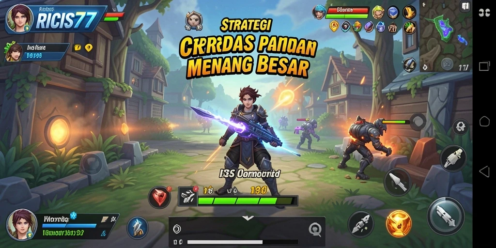 Screenshot gameplay RICIS77 menampilkan strategi yang mendebarkan.