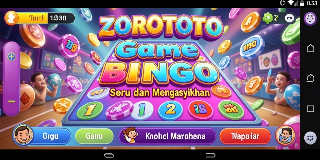 Tampilan menarik dari permainan Bingo ZOROTOTO.